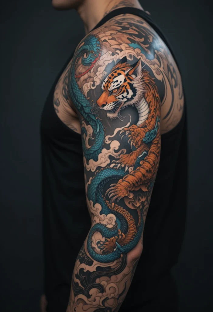 Tiger Prowling Through Bamboo