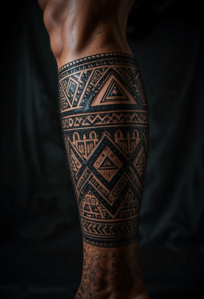 Maori-Inspired Koru Spiral
Tribal Tattoo Designs