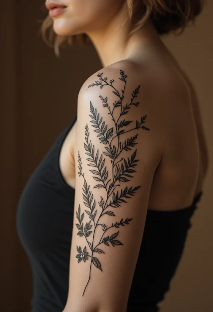 A Botanical Sleeve Panel (Not a Full Sleeve)