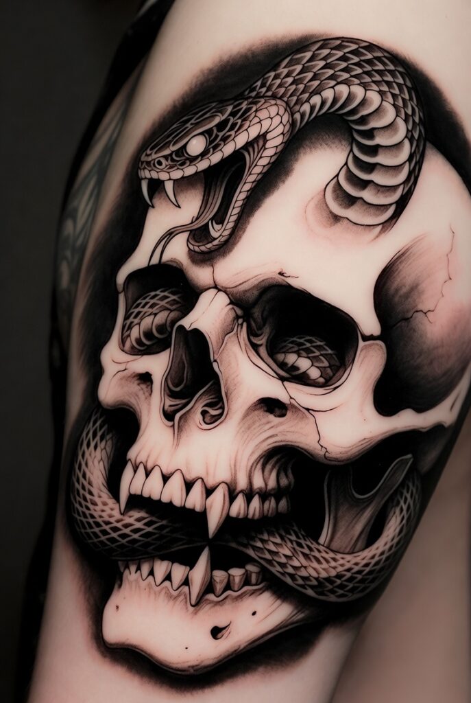 Snake Wrapped Around the Wrist or Finger