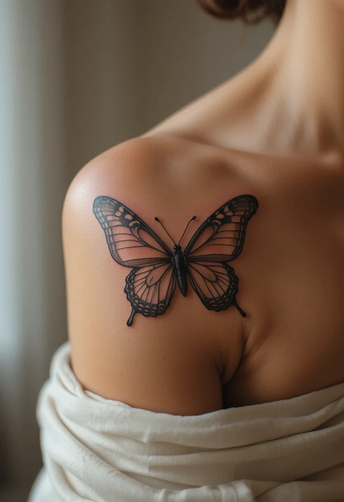 Butterfly Transformation Tattoo