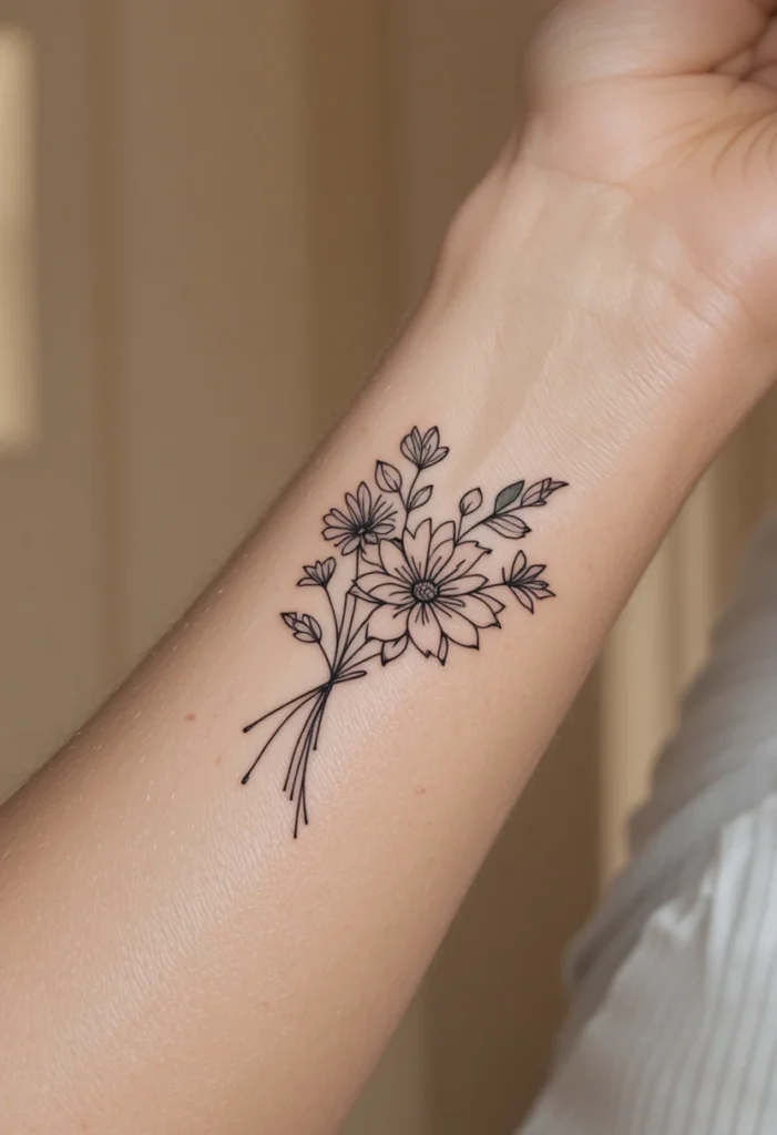 Shared Birth Flower Bouquet