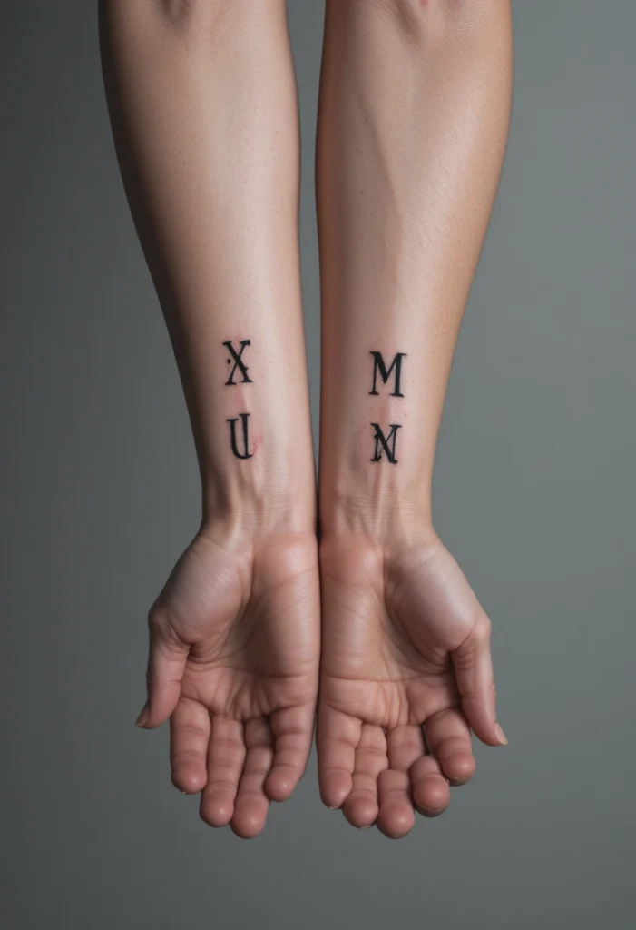 Birth Order Roman Numerals
Sibling Tattoo