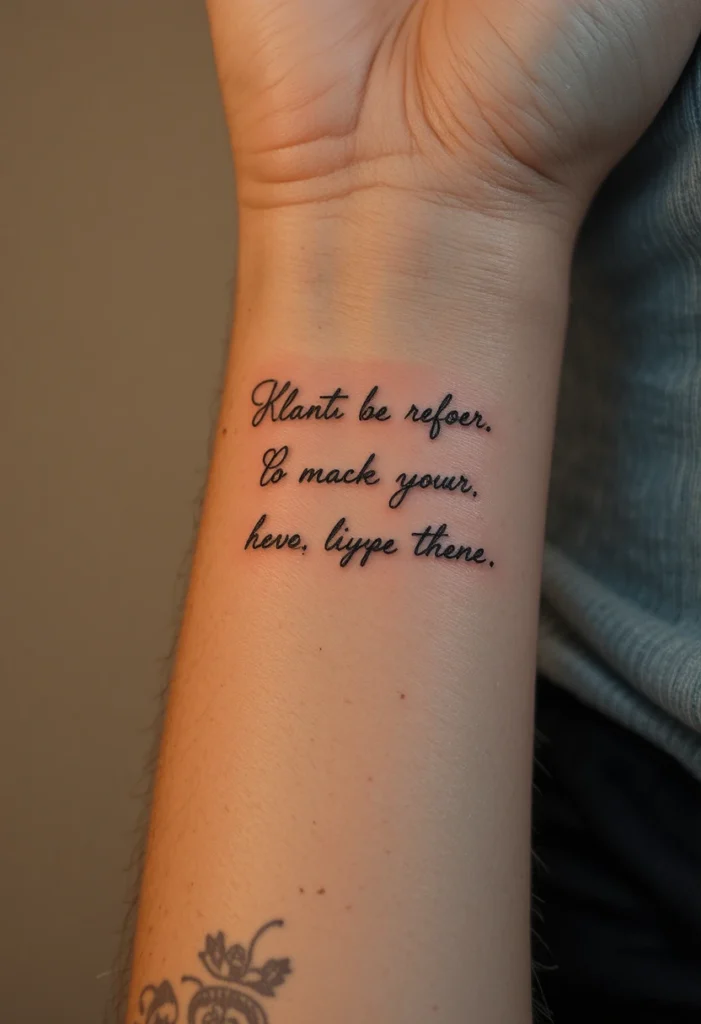 A Hand-Written Note in Someone's Real Handwriting