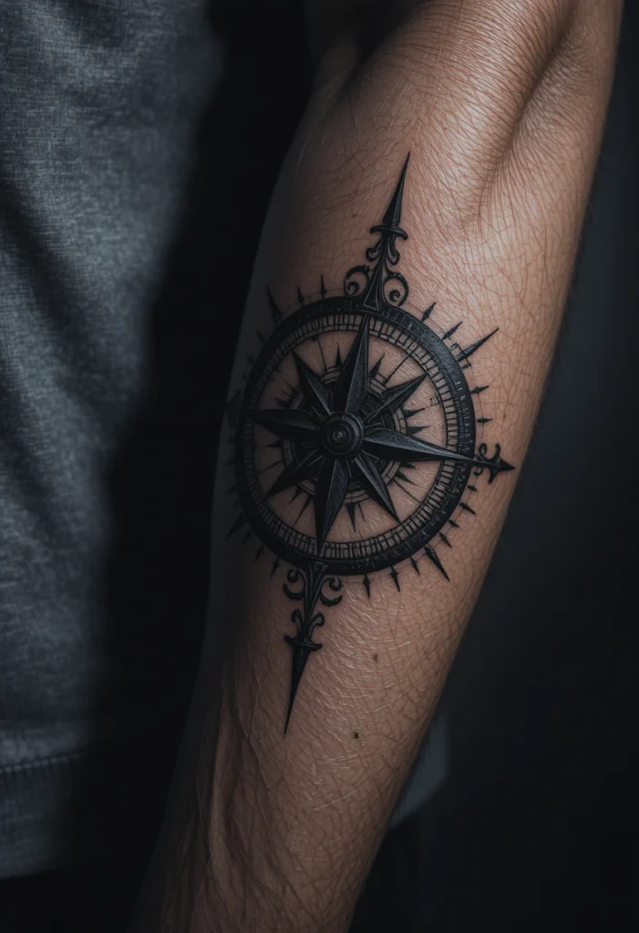 Compass Tattoo