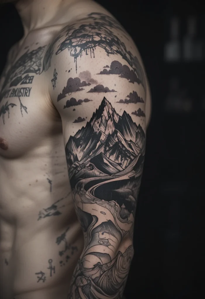 Tiny Mountain Outline