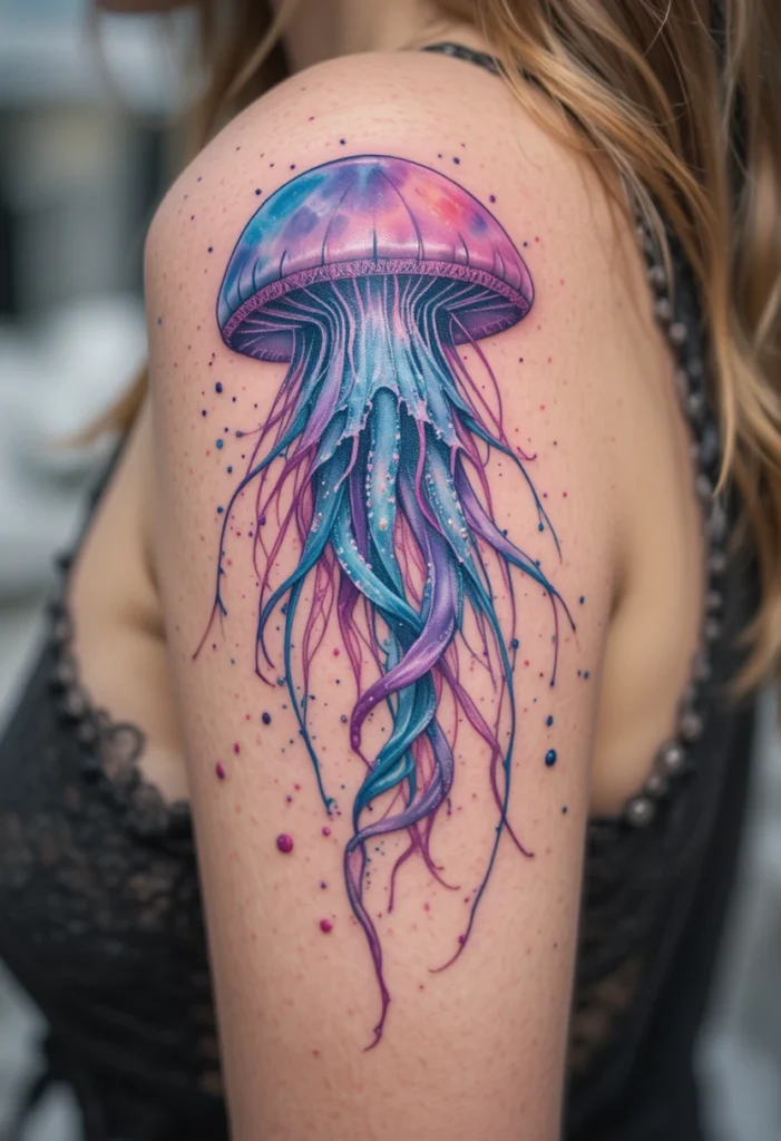 Jellyfish in Watercolor