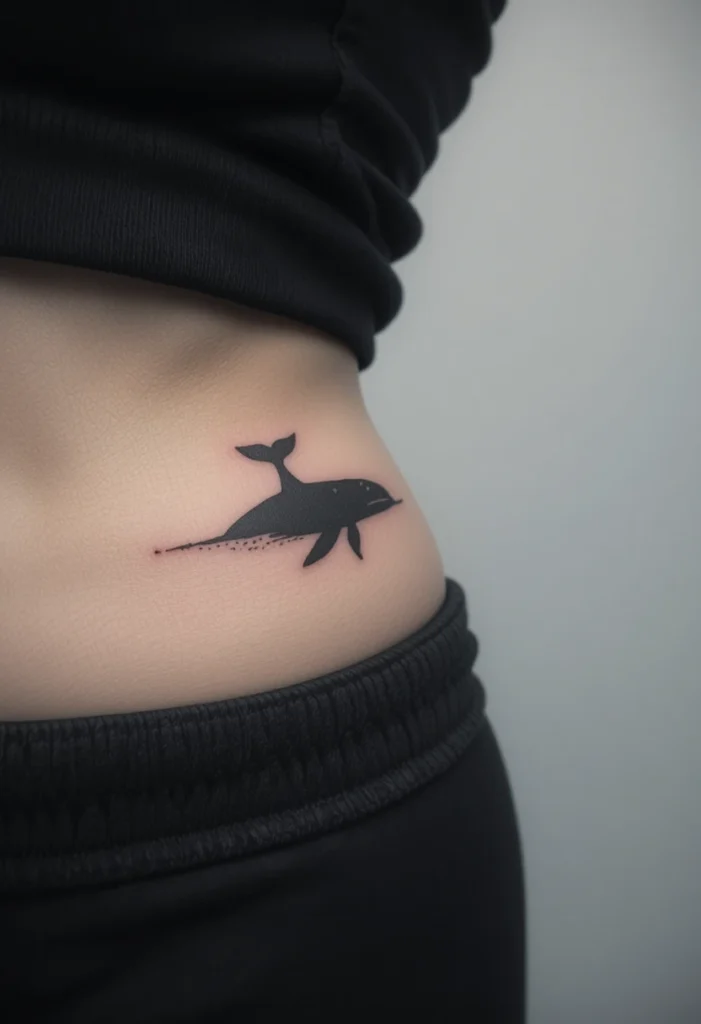  Whale or Whale Tail Silhouette