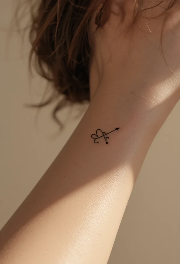 Small Symbolic Icon (Heart, Arrow, Infinity)