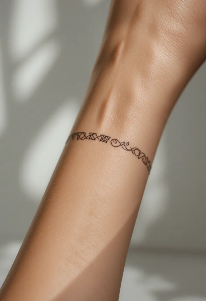 A Subtle Wrist or Ankle Band with Hidden Meaning