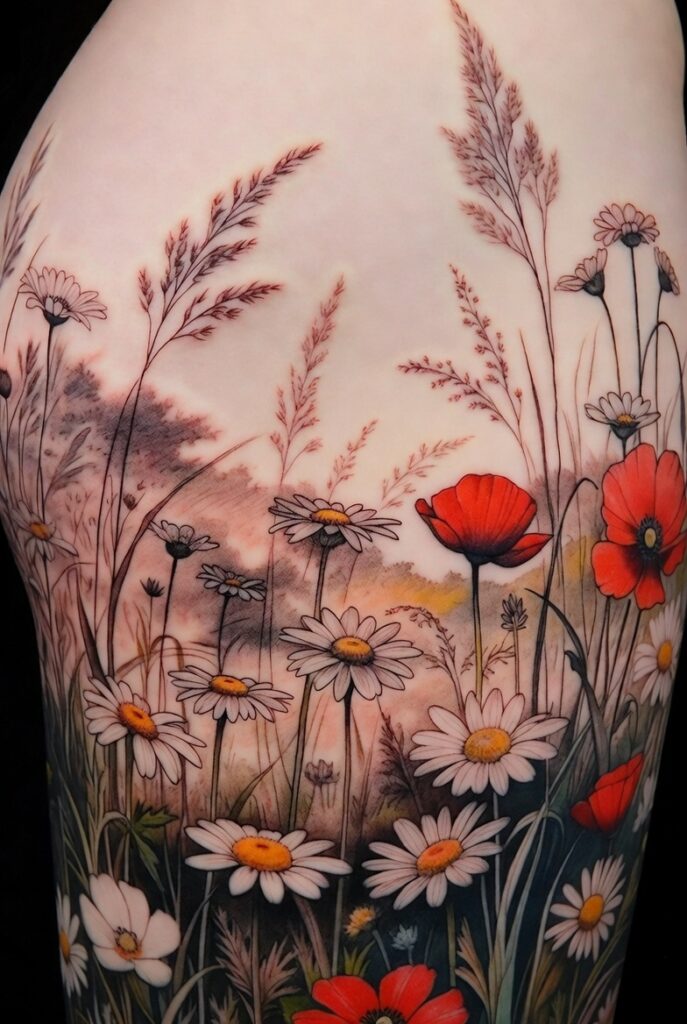 Wildflower Meadow Scene