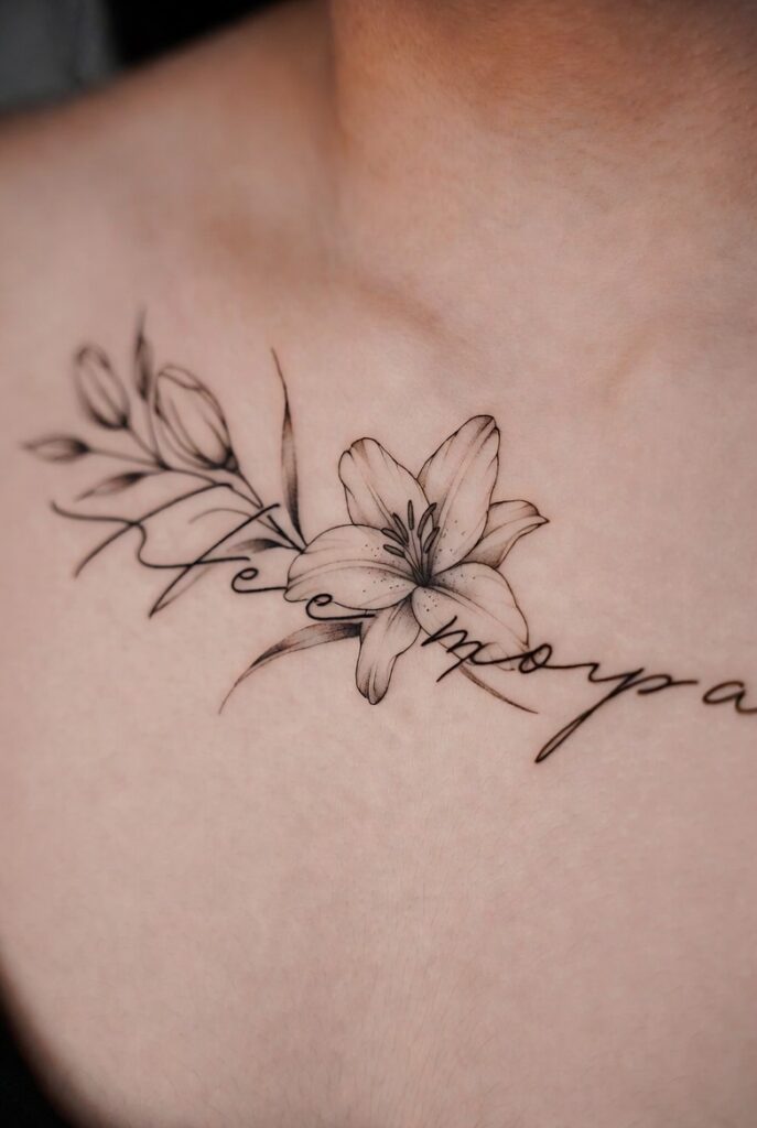 Lily and Name/Script Combo