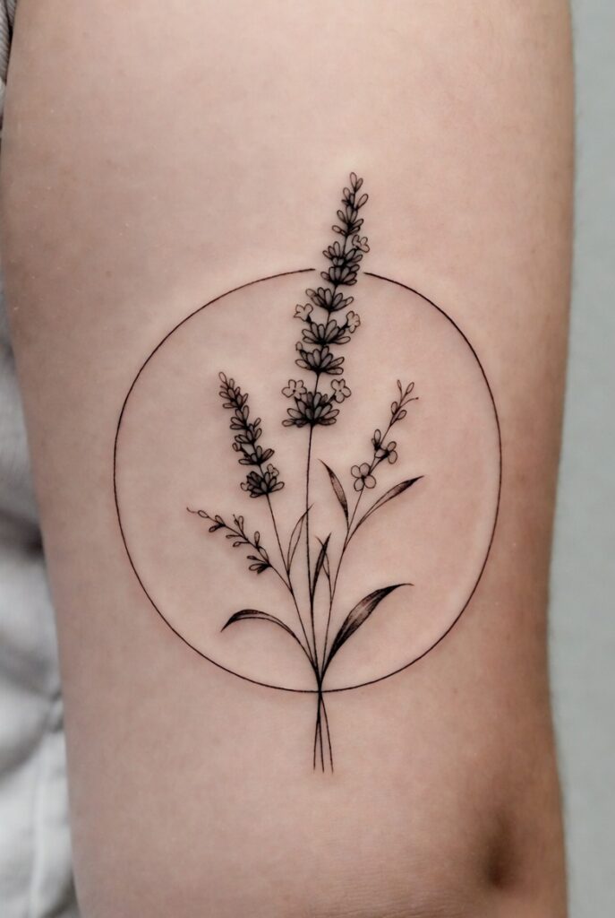 Lavender Mixed With Other Florals
