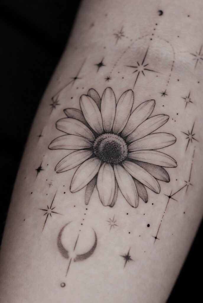 The Daisy Finger Tattoo