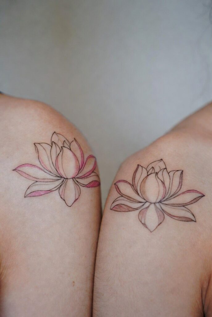 Matching Lotus Flowers