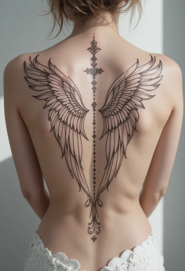 Angel Wing Outline