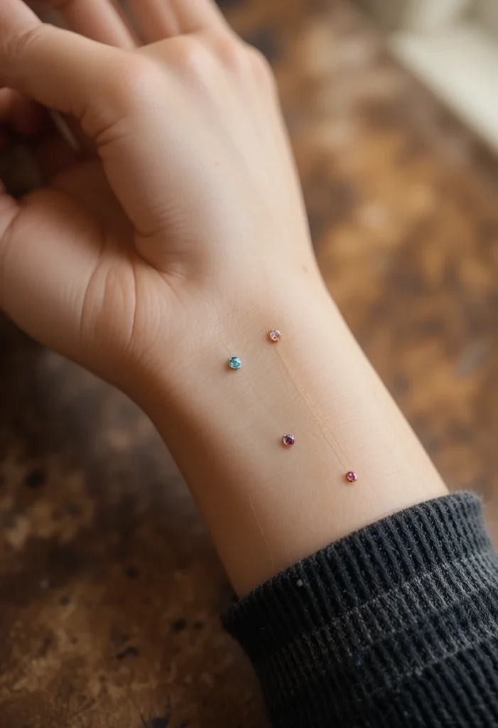 Matching Birthstone Dots