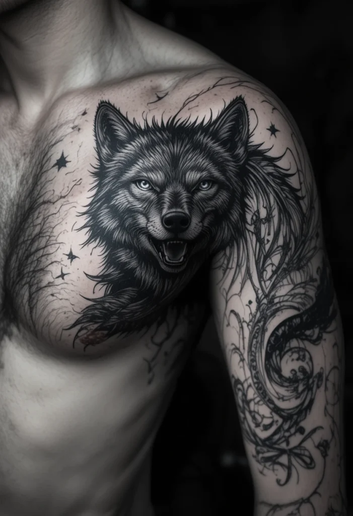 The Lion Courage Without Apology
Masculine Tattoo