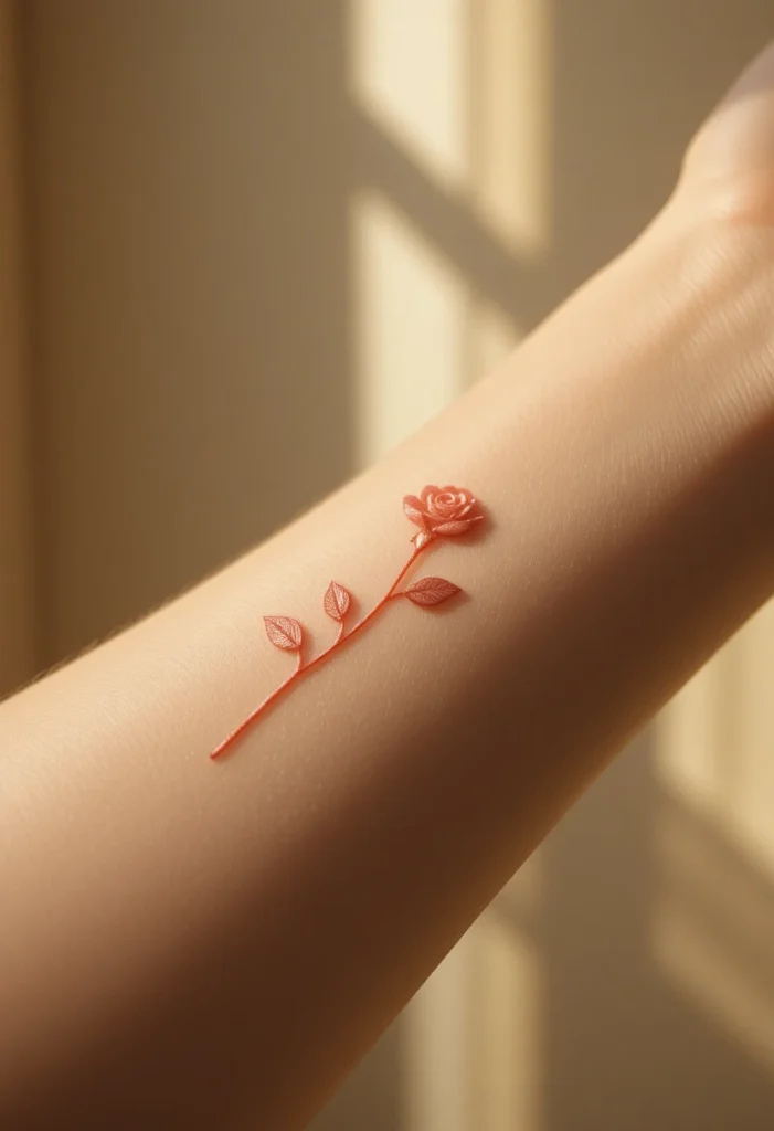 Fine-Line Rose
Tattoo Ideas for Women