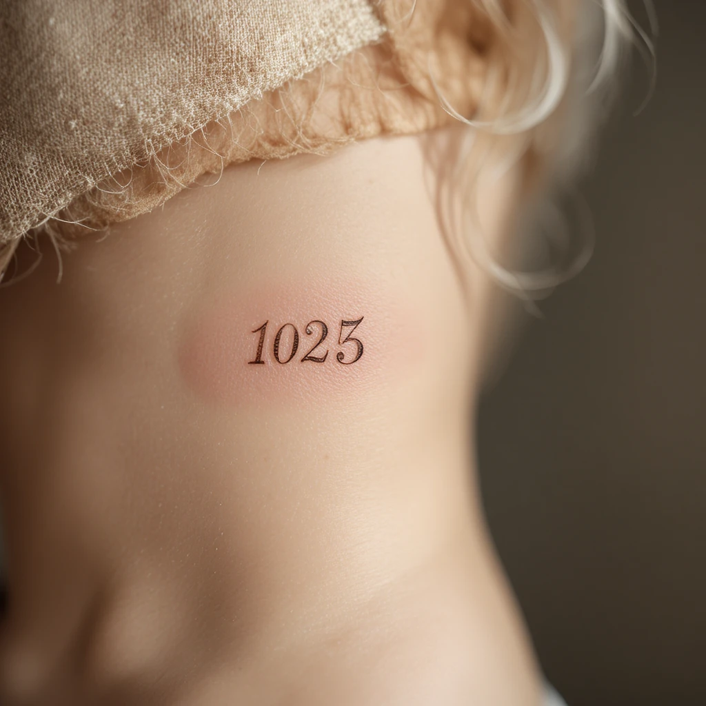 7. A Roman Numeral or Meaningful Date
