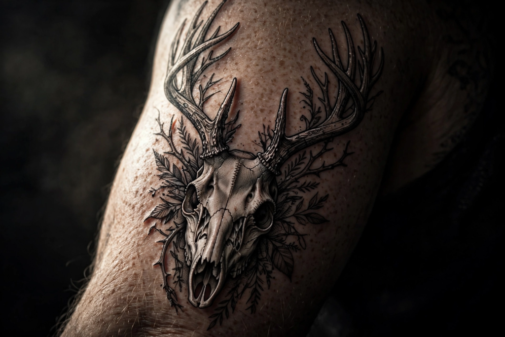 1. Stag (Buck) Tattoo