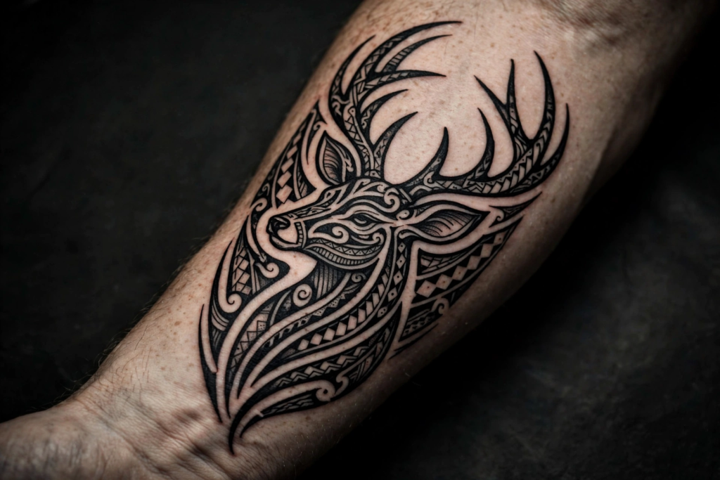 4. Deer Skull Tattoo