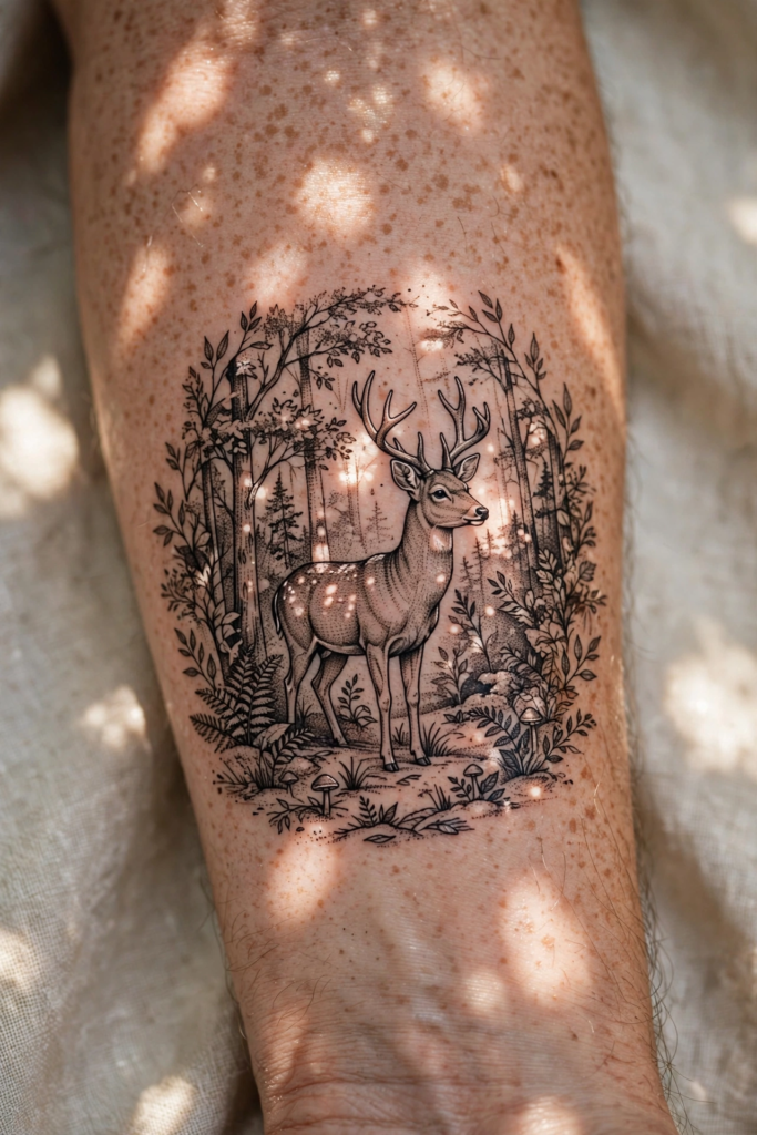 10. Deer with Celestial Elements