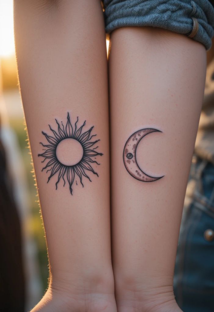 1. Sun and Moon
Best Friend Tattoo