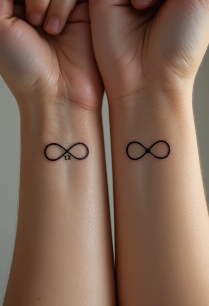 . Infinity Symbol With a Personal Twist
Best Friend Tattoo