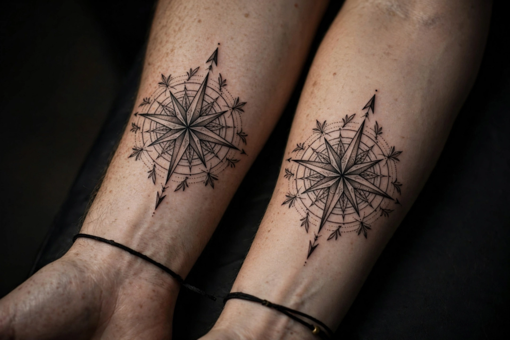 11. Matching Compass Roses