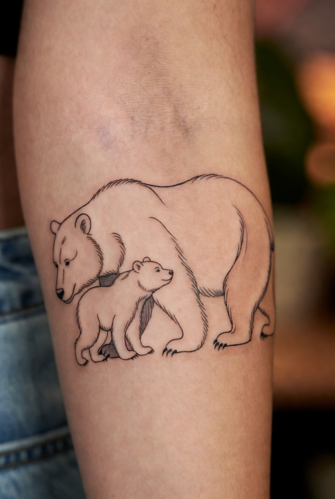 3. Black Bear Silhouette