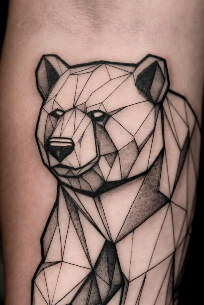 6. Tribal Bear Tattoo