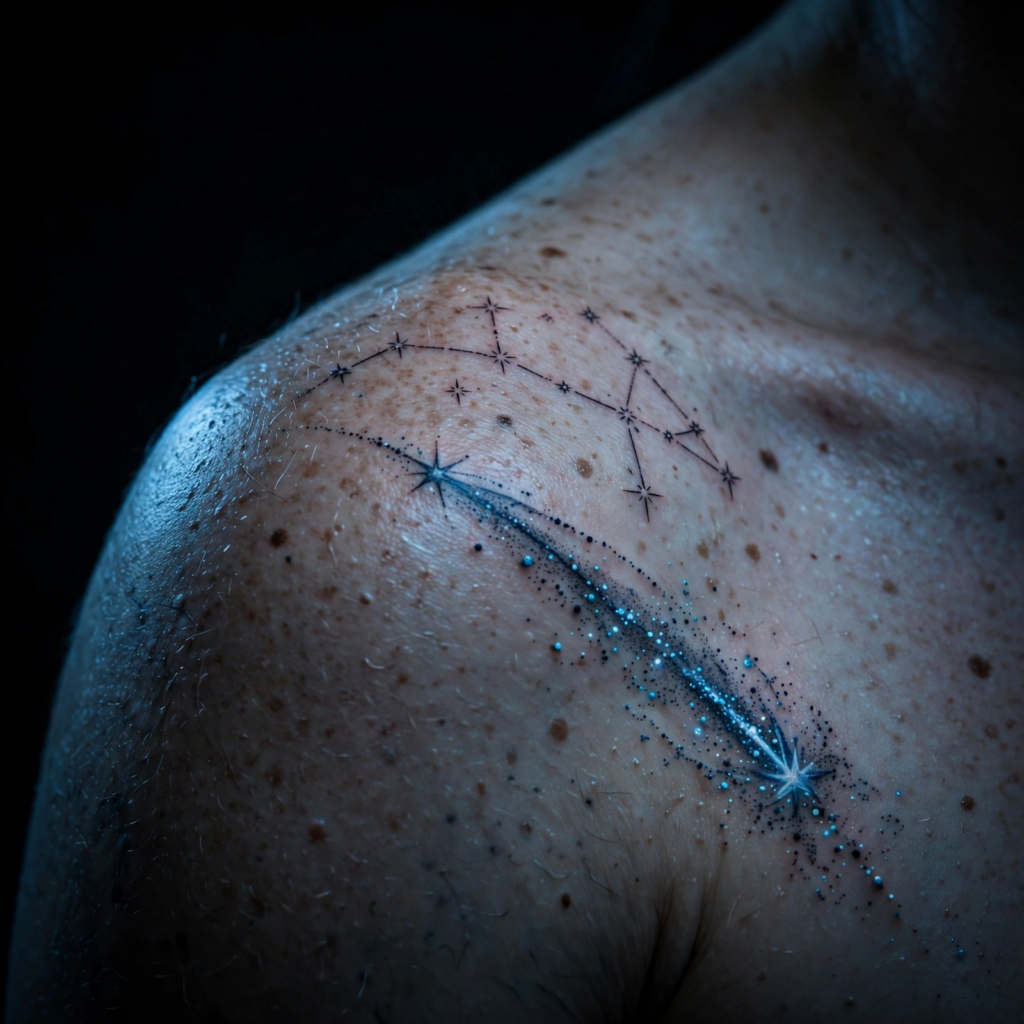 7. A Couples' or Family Constellation Tattoo