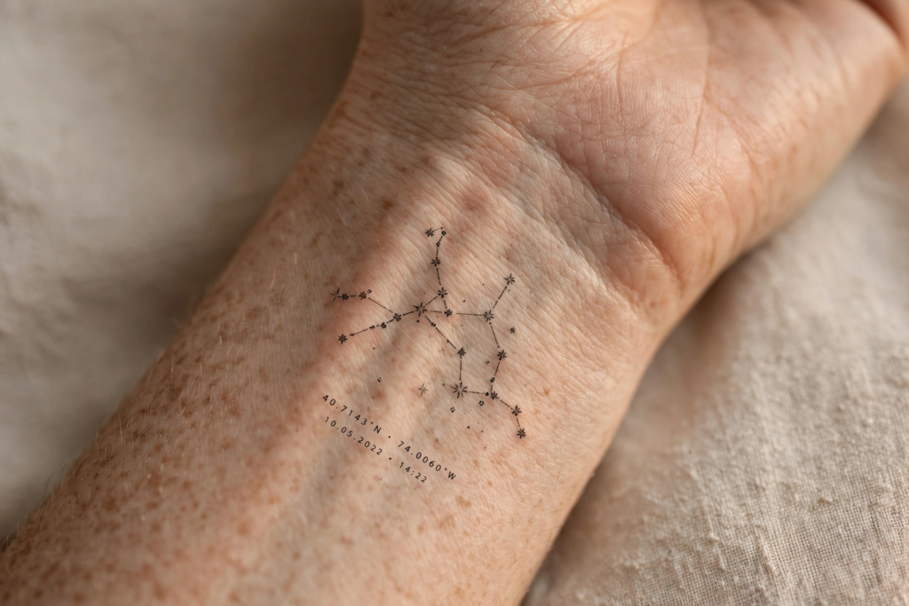 11. Constellation Turned Into a Floral Design
