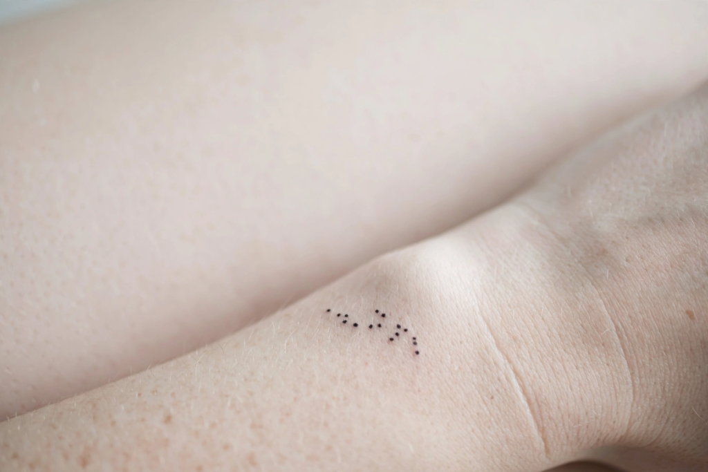 12. Constellation Map Tattoo of a Specific Date