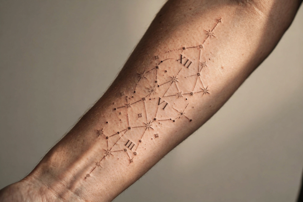 13. Minimalist Dot-Style Constellation