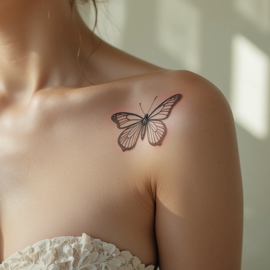 11. A Fine-Line Butterfly or Moth