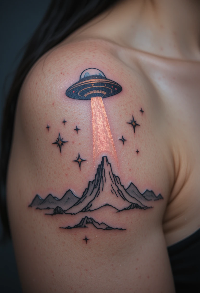 13. Black Ink & Negative Space Cosmos