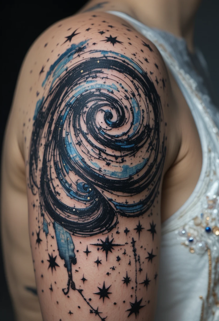 17. Starry Night–Inspired Piece