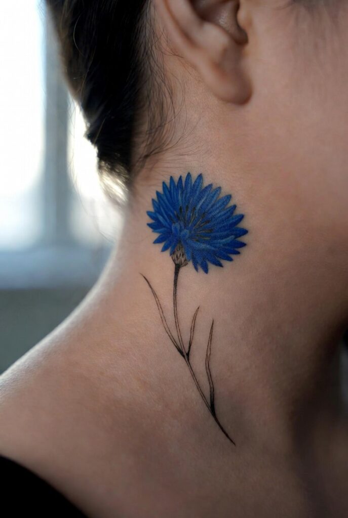  Cornflower for Loyalty and Memory