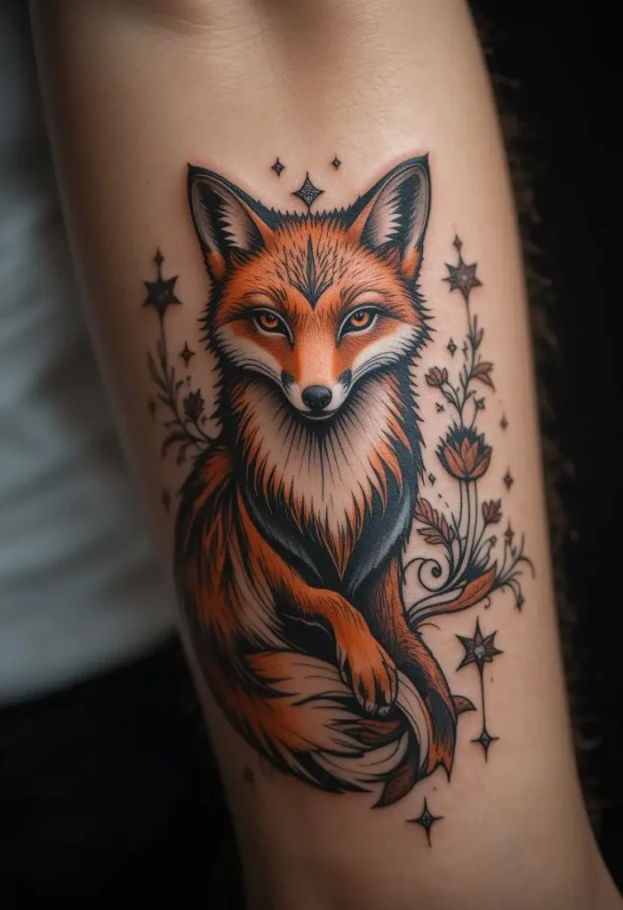 Fox With Symbolic Detailing