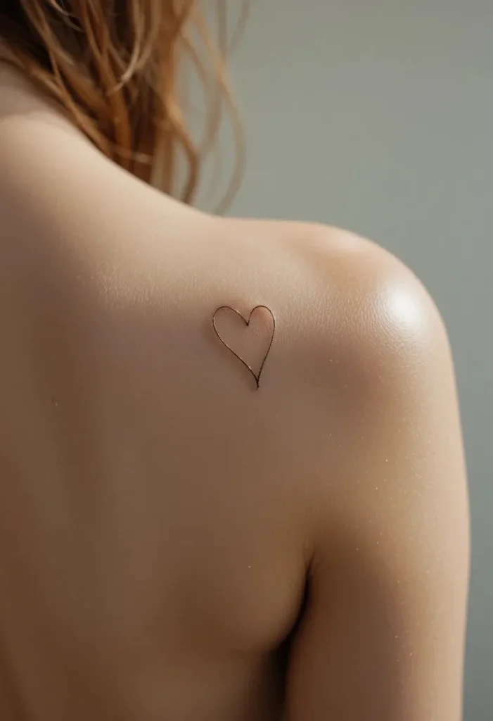 A Minimalist Heart Outline