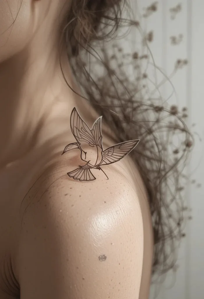 A Bird Mid-Flight