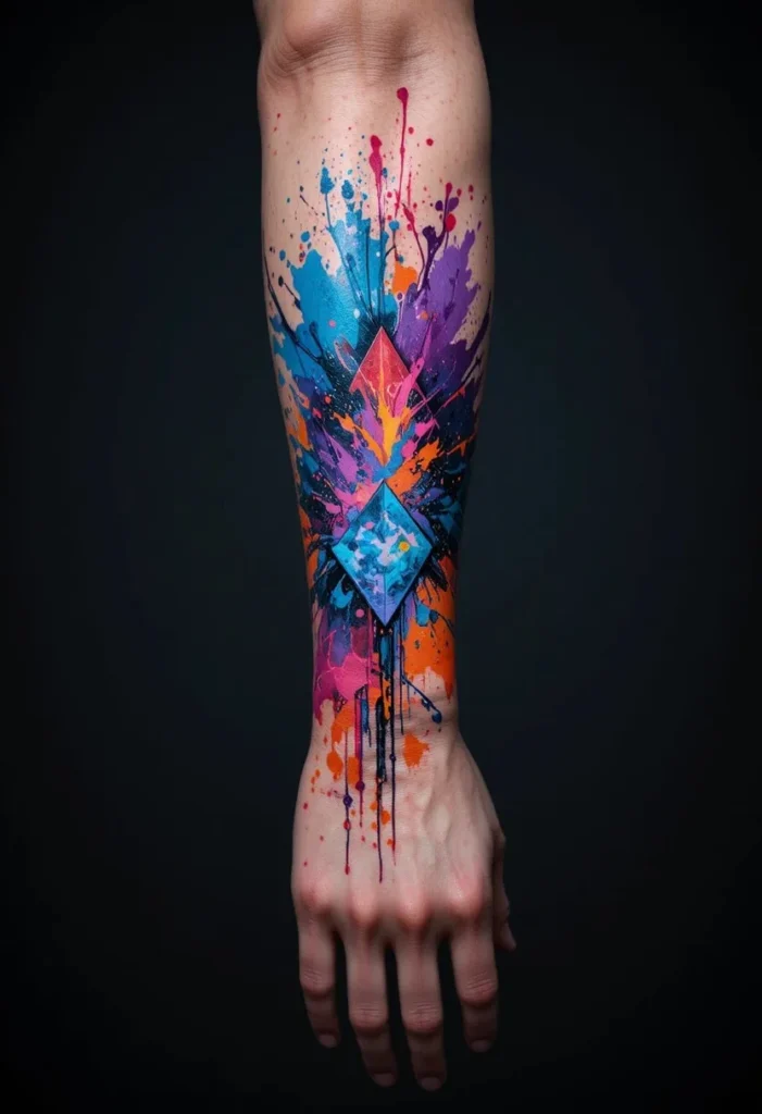 Watercolor Splash Sleeve